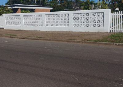 Patterned Fence with Breeze Blocks