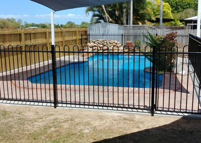Pool fence and surrounds, After